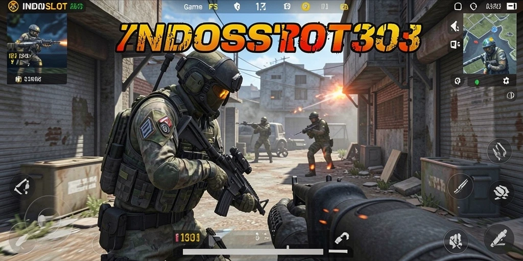 Tampilan mengesankan dari gameplay <strong>INDOSLOT303</strong> dalam mode FPS.