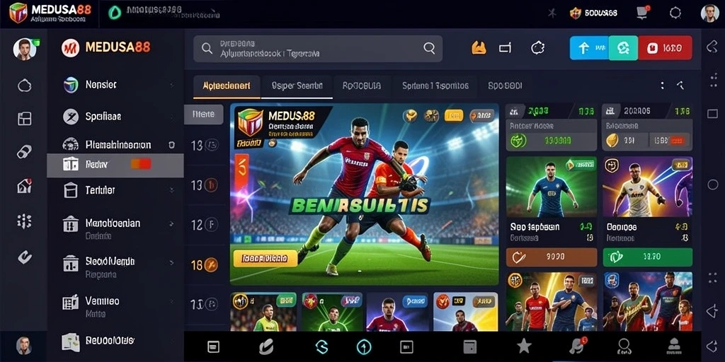 Tampilan screenshot MEDUSA88 dengan antarmuka taruhan yang menarik.