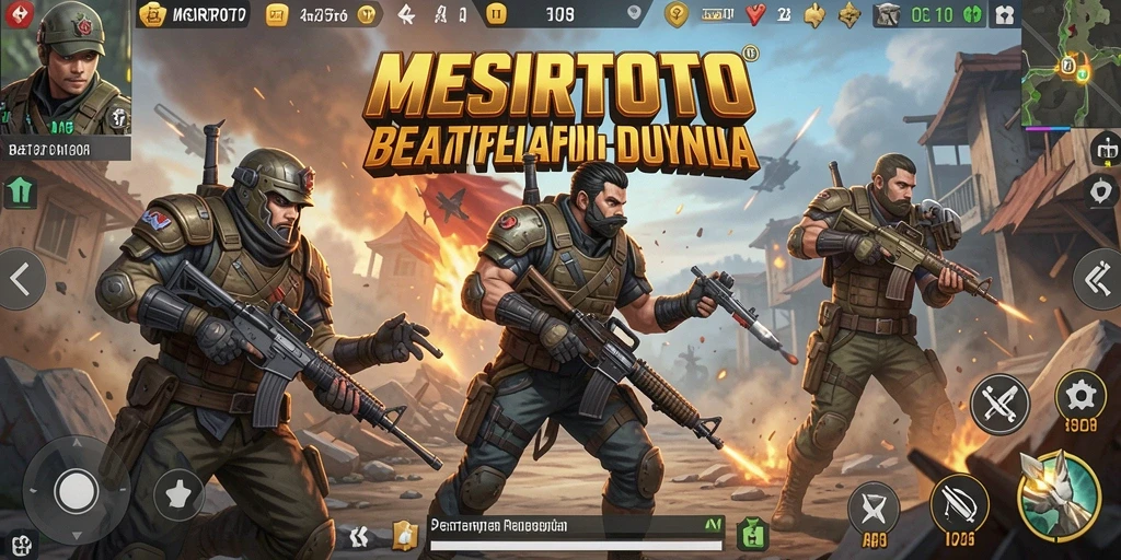 Tangkapan layar aksi intens di medan perang MESIRTOTO.