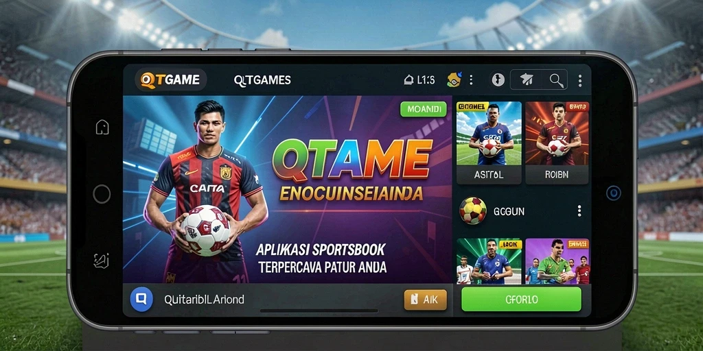 Tampilan permainan olahraga dan taruhan di QTGAME.