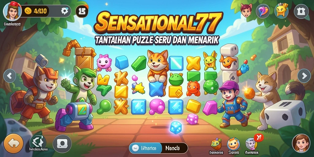 Tampilan menarik dari gameplay SENSATIONAL77 dengan teka-teki yang menantang.